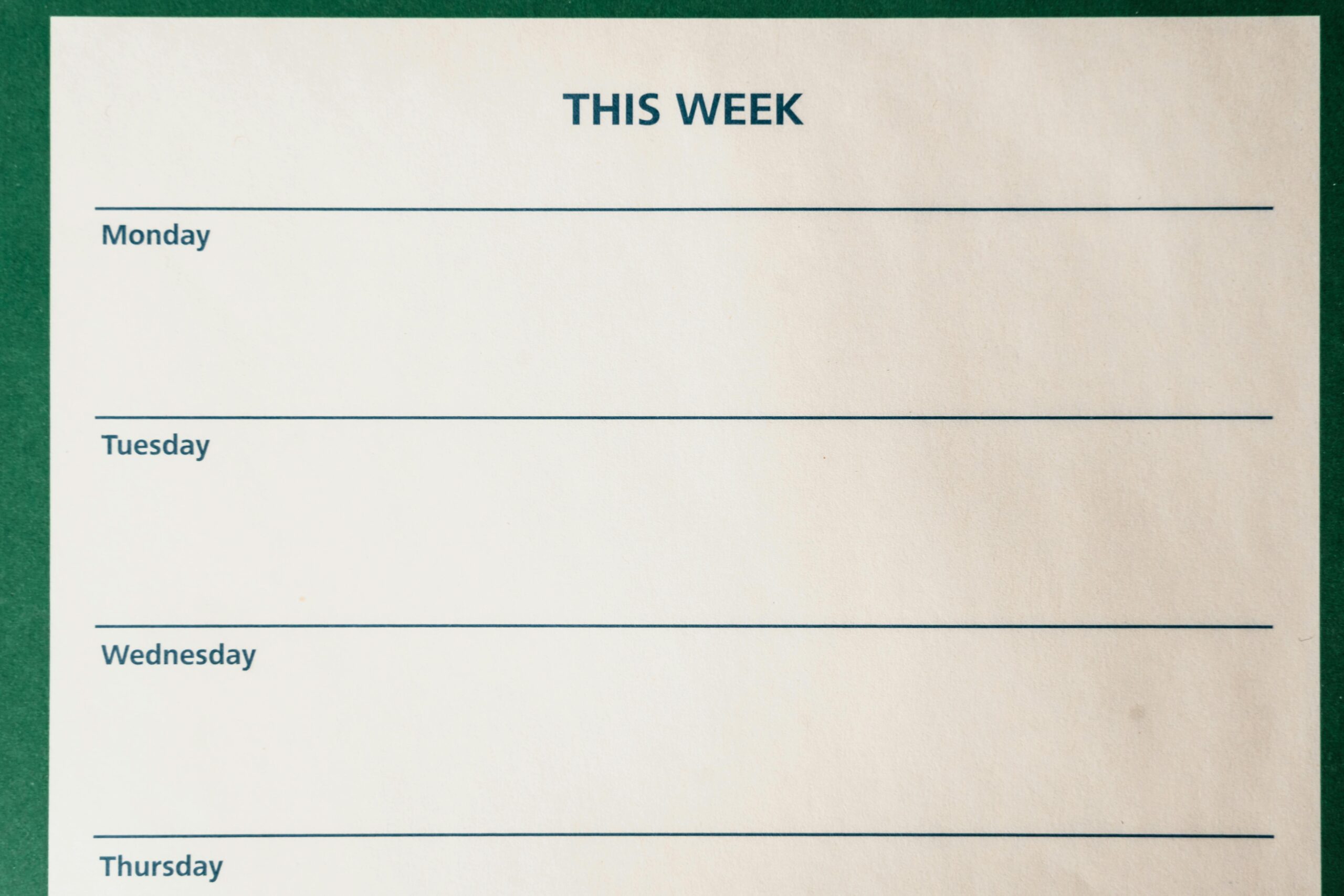 Lawyers: If You Want A Better Year – Start With A Better Week