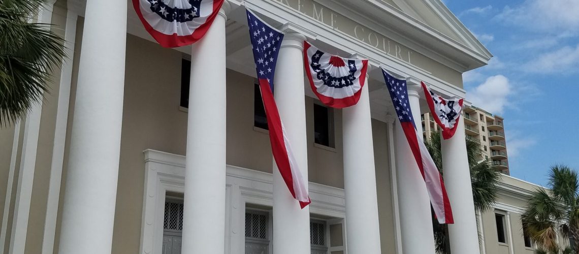 Florida-Supreme-Court-with-Bunting-Side-View-2019